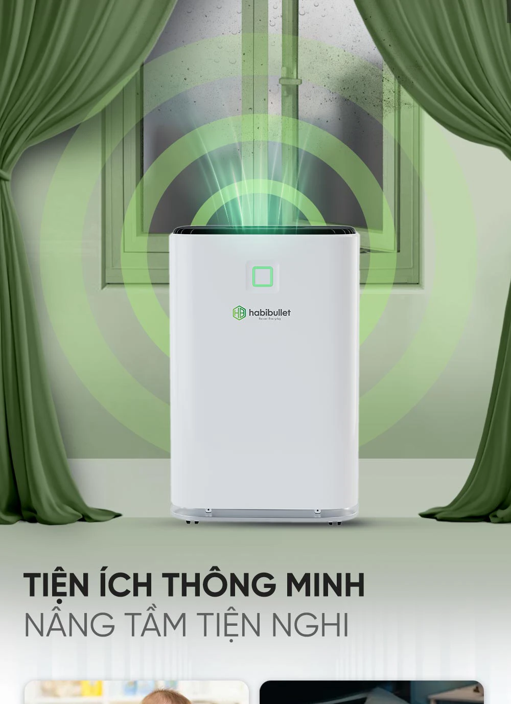 Máy hút ẩm gia đình Habibullet Max Air AHB-3525 45 lít/ngày BH245147 10